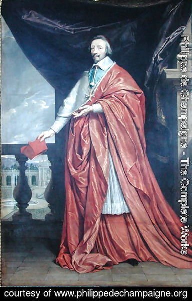 Philippe de Champaigne - Portrait of Armand-Jean du Plessis, Cardinal Richelieu (1585-1642)