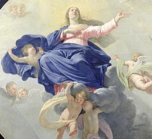 The Assumption of the Virgin, c.1656 (detail)