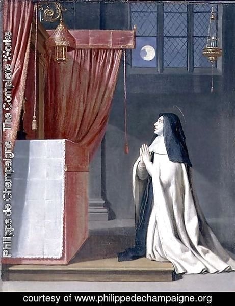 Philippe de Champaigne - The Vision of St. Juliana (1191-1258) of Mont Cornillon