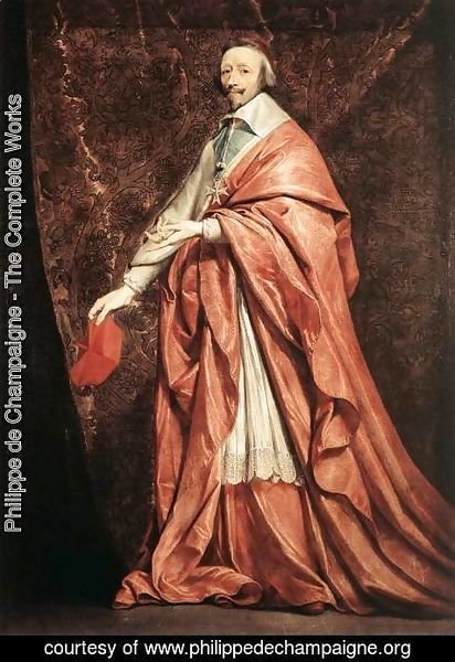 Philippe de Champaigne - Portrait of Armand-Jean du Plessis, Cardinal Richelieu (1585-1642) 2