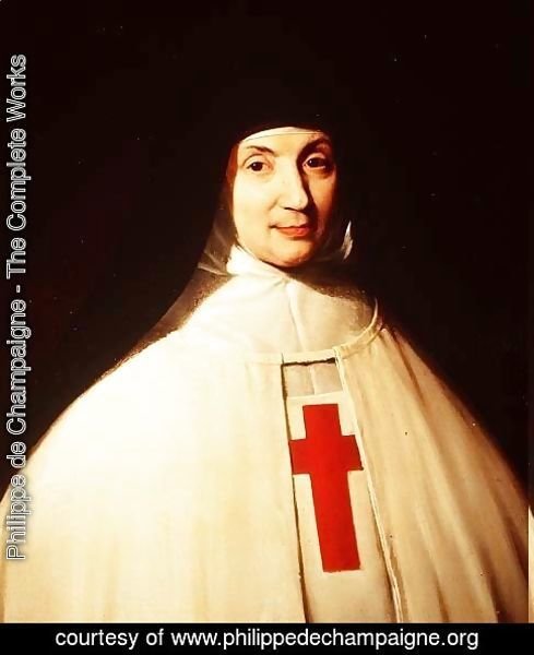 Portrait of Mother Marie-Angelique Arnauld (1591-1661) Abbess of Port-Royal, aged 57, 1648
